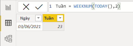 Hướng dẫn sử dụng hàm WEEKNUM trong Power BI DAX » INDA - Học viên Phân ...