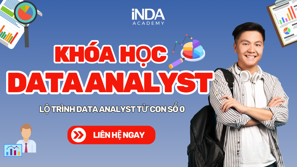 Banner khóa học Data Analyst INDAACADEMY