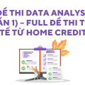 Đề thi Data Analyst (Phần 1)