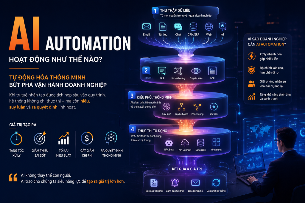 AI Automation hoạt động như thế nào